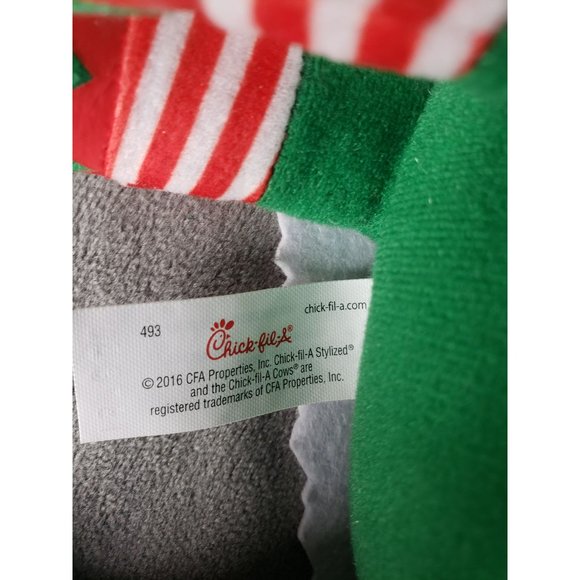 Chick-fil-A 7” Elf Christmas‎ Cow Plush Toy Santa Prefurs Milk ‘n Chikin - Picture 6 of 6